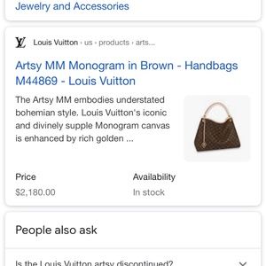 Louis Vuitton Artsy. Brand new